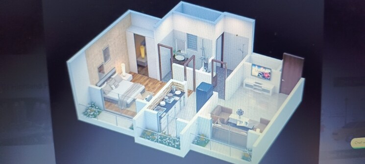 Floor Plan, siddhi-highland-springs 1 Bedroom 486 Sq.Ft. Apartment In Dhokali Thane 7610122