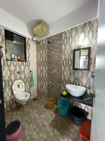 Bathroom in 1 BHK Apartment at Chandak Sparkling Wing, Dahisar East – for Sale