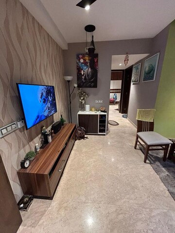 Living Room in 2 BHK Apartment at One Hiranandani Park, Ghodbunder Road – for Sale