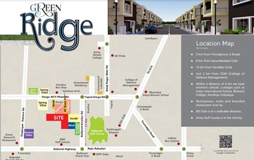 3 BHK Villa – Map Location View at Squarius Green Ridge, Kowkoor - for Sale
