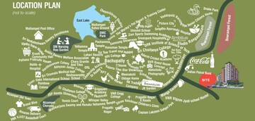 2 BHK Apartment – Map Location View at Canny Forest Edge, Bachupally - for Sale