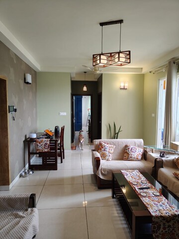 Living Room in 3.5 BHK Apartment at Prestige Lakeside Habitat, Whitefield – for Sale