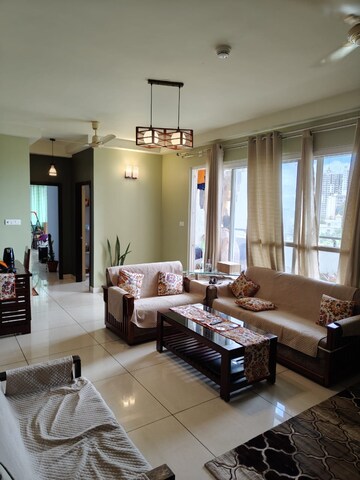 Living Room in 3.5 BHK Apartment at Prestige Lakeside Habitat, Whitefield – for Sale
