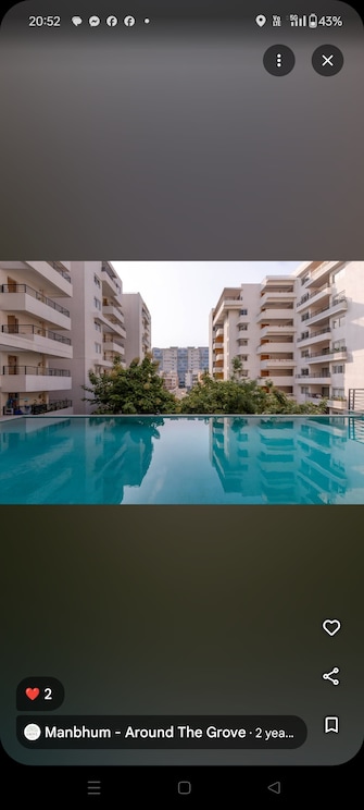 3 BHK Apartment For Rent in Manbhum Around The Grove Financial District Hyderabad  7612357