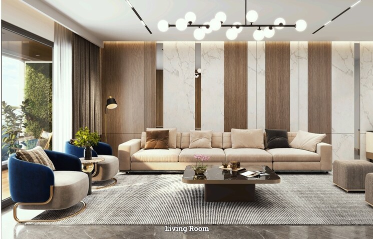 Living Room, dream-delmont 2 Bedroom 825 Sq.Ft. Apartment In Bavdhan Pune 7612386