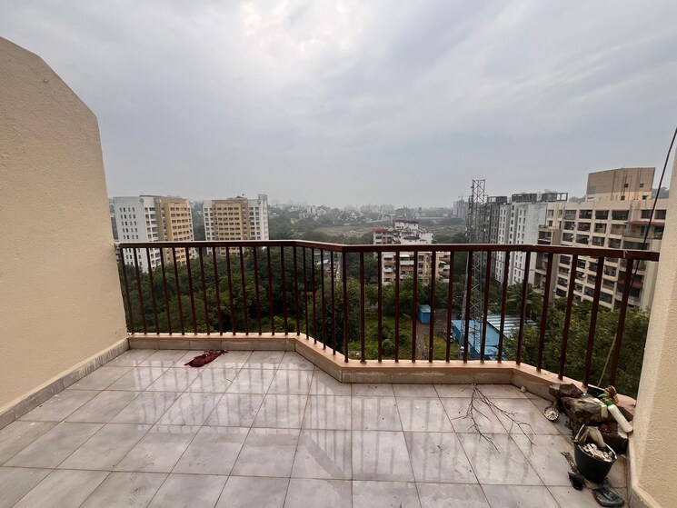 Balcony, clover-village 3 Bedroom 2000 Sq.Ft. Apartment In Wanowrie Pune 7614429