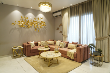 Living Room in 3 BHK Apartment at Malwa Escon Primera, International Airport Road – for Sale