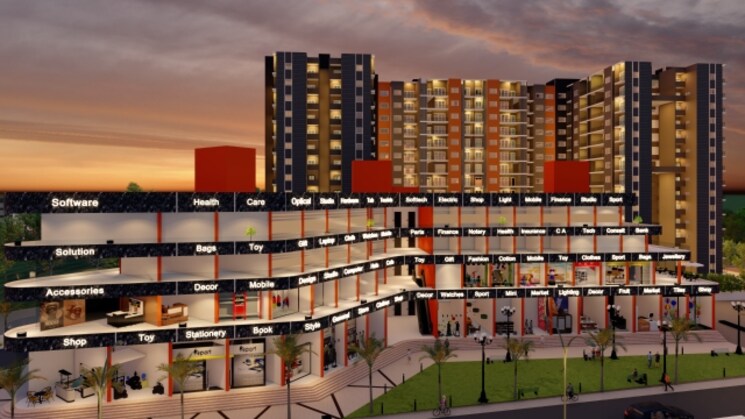 Exterior View, shiv-24-sunshine-towers 3 Bedroom 933 Sq.Ft. Apartment In Chikhali Pune 7614710