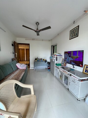 Living Room in 1 BHK Apartment at Chandak Nishchay, Borivali East – for Sale