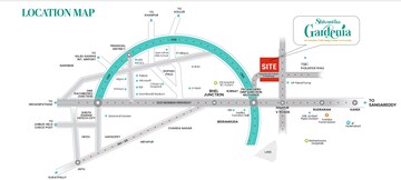 2 BHK Apartment – Map Location View at Shivantha Gardenia, Isnapur - for Sale
