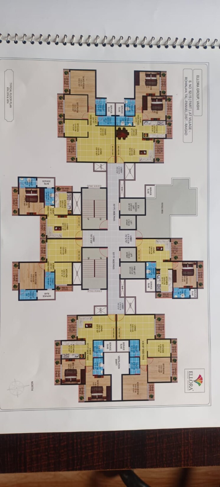 Floor Plan, ellora-emerald 1 Bedroom 747 Sq.Ft. Apartment In Kharghar Navi Mumbai 7616802