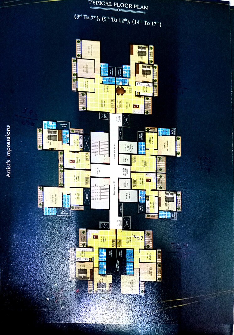 Master Plan, ellora-emerald 1 Bedroom 825 Sq.Ft. Apartment In Kharghar Navi Mumbai 7617115