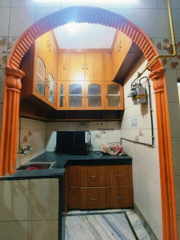 Kitchen in 2 BHK Builder Floor at Dwarka Mor – for Rent