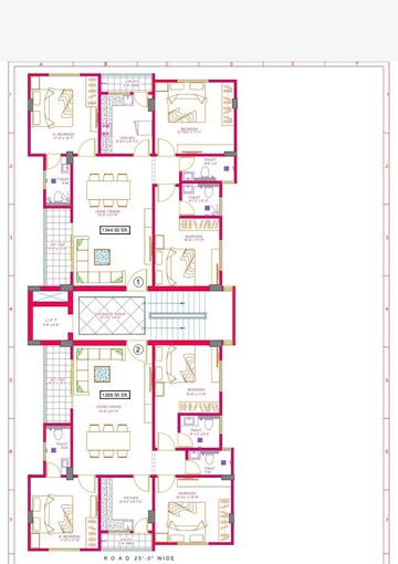 Floor Plan in 6+ BHK Apartment at Upparpalli – for Sale