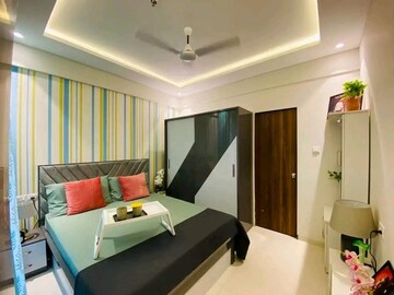 Master Bedroom in 1 BHK Builder Floor at Vihang Marina, Ghodbunder Road – for Sale