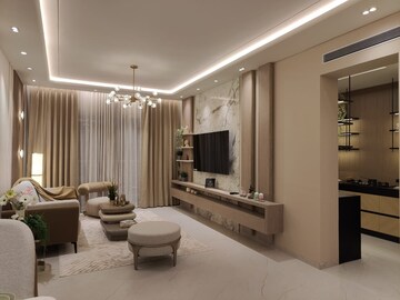 Living Room in 3 BHK Apartment at Dosti Willow, Balkum Pada – for Sale