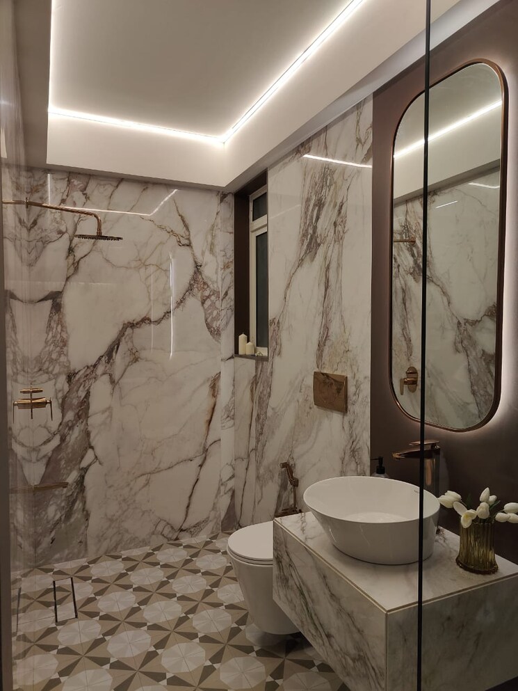 Bathroom, dosti-willow 3 Bedroom 1264 Sq.Ft. Apartment In Balkum Pada Thane 7622023