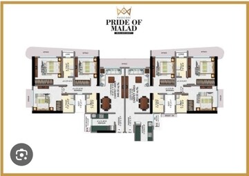 Floor Plan in 2 BHK Apartment at Malad West – for Sale