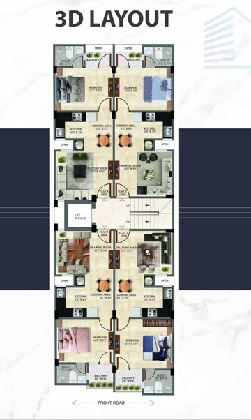 Floor Plan in 1 BHK Builder Floor at Sector 73 – for Sale