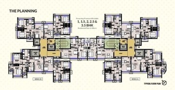 Floor Plan in 3.5 BHK Apartment at Dahisar East – for Sale