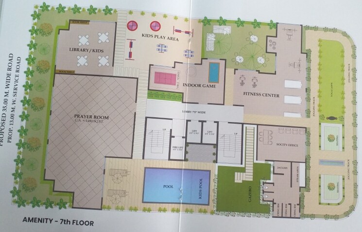 Master Plan, ak-sapphire 4 Bedroom 2715 Sq.Ft. Apartment In Kharghar Navi Mumbai 7623784