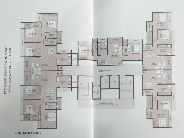 Floor Plan, ak-sapphire 4 Bedroom 2715 Sq.Ft. Apartment In Kharghar Navi Mumbai 7623784