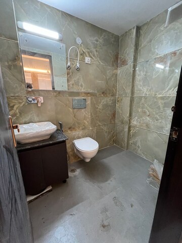 Bathroom in 2 BHK Builder Floor at Palm Residency Chhatarpur, Chattarpur – for Sale