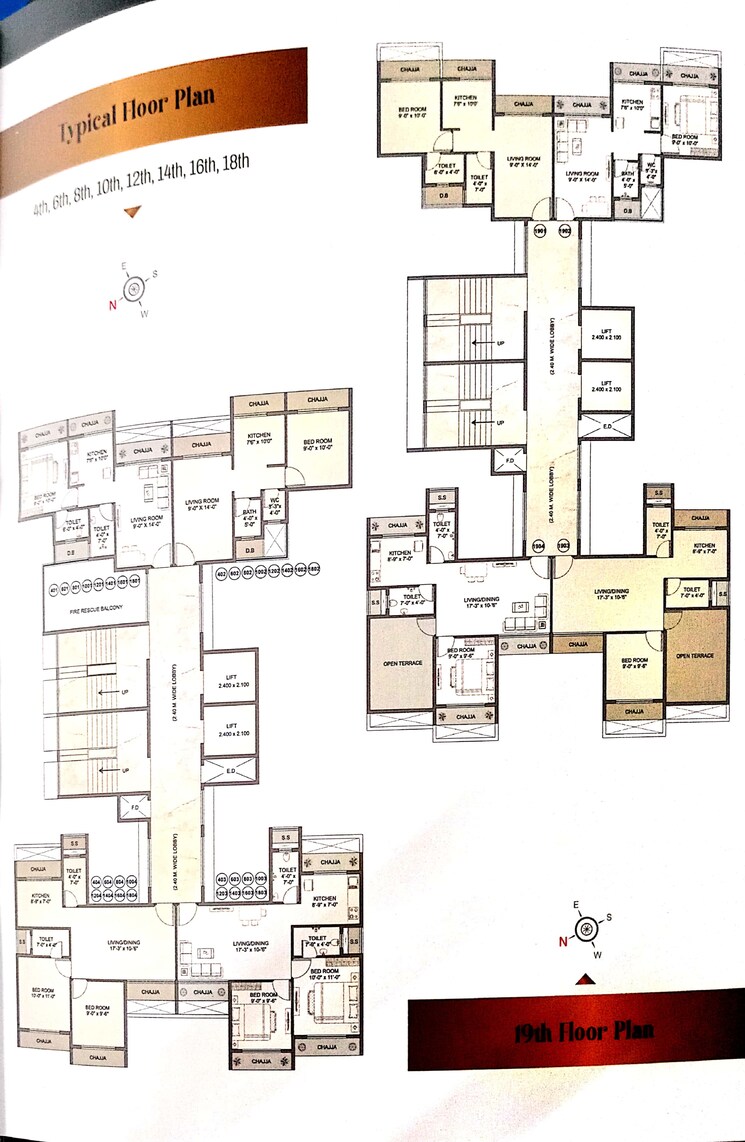 Floor Plan, rd-parvati-heritage 1 Bedroom 756 Sq.Ft. Apartment In Kharghar Navi Mumbai 7624685