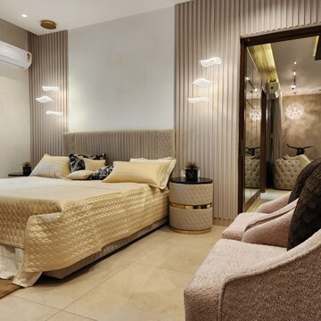 Living Room in 3 BHK Apartment at Maya Green Lotus Utsav, International Airport Road – for Sale