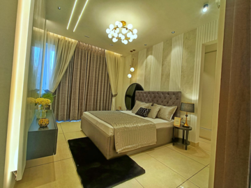 Living Room in 3 BHK Apartment at Green Valley Residencia, Nagla Road – for Sale