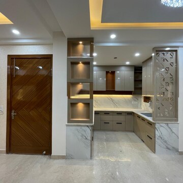 Kitchen in 4 BHK Apartment at Mansarovar Park – for Sale
