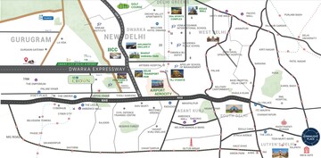 3.5 BHK Apartment – Map Location View at M3M Crown, Sector 111 - for Sale