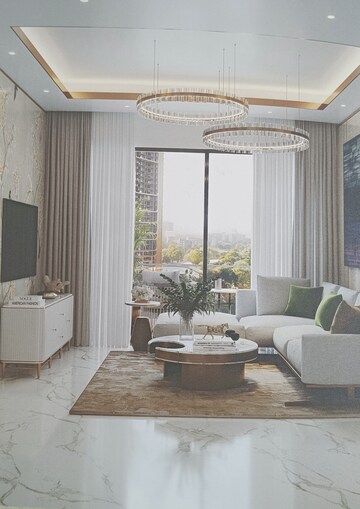 Living Room in 3.5 BHK Apartment at M3M Crown, Sector 111 – for Sale