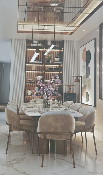 Living Room in 3.5 BHK Apartment at M3M Crown, Sector 111 – for Sale