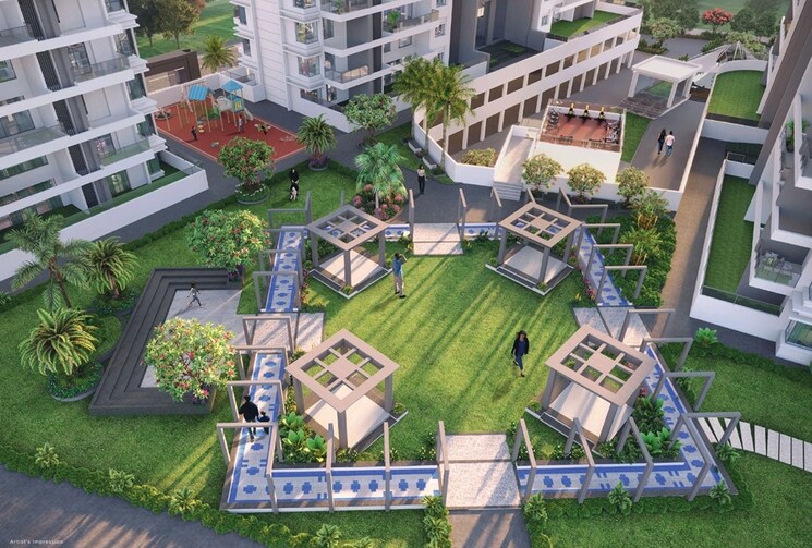 Garden, kumar-privie-sanctum 4 Bedroom 3048 Sq.Ft. Apartment In Baner Pune 7631844