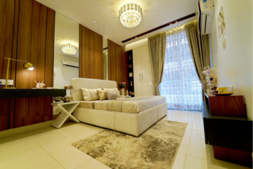 Living Room in 3 BHK Apartment at Maxxus Elanza, Nagla Road – for Sale