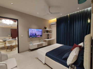 Bedroom in 3 BHK Apartment at Maya Green Lotus Utsav, International Airport Road – for Sale