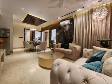 Living Room in 3 BHK Apartment at Maya Green Lotus Utsav, International Airport Road – for Sale