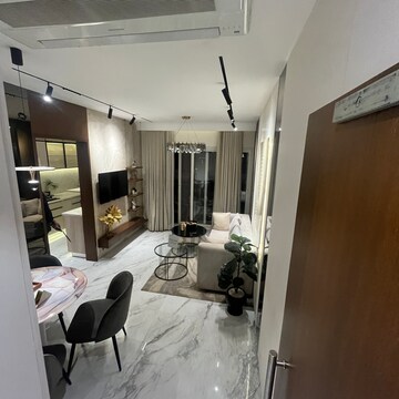 Living Room in 1 BHK Apartment at Dosti West County, Kolshet Industrial Area – for Sale