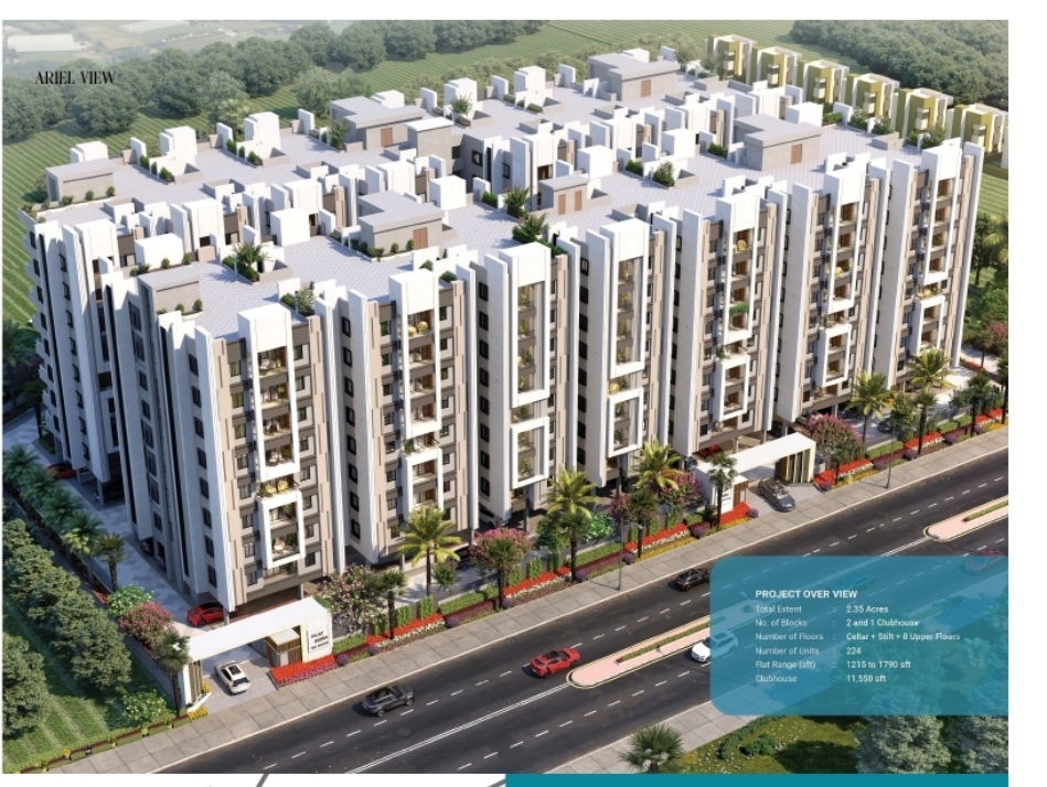 3 BHK Apartment For Resale in Sujay Sierra Bachupally Hyderabad  7630443