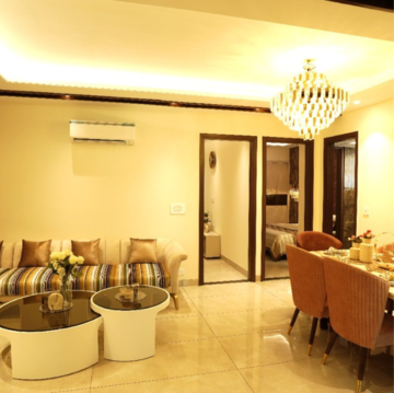 Living Room in 3.5 BHK Apartment at Motia'z Harmony Greens, Kishanpura – for Sale
