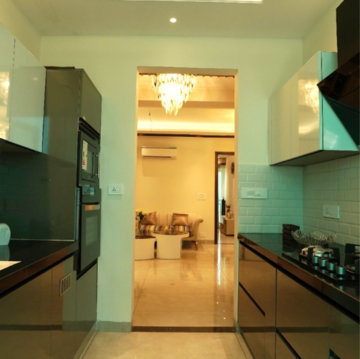 Kitchen in 4 BHK Apartment at Motia'z Harmony Greens, Kishanpura – for Sale