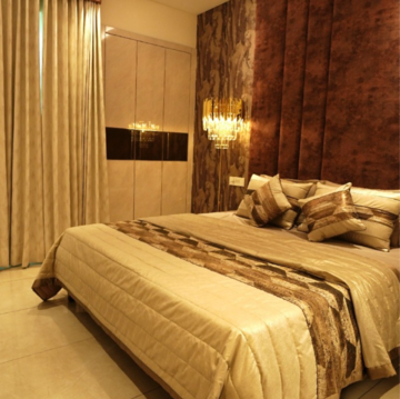 Bedroom in 4 BHK Apartment at Motia'z Harmony Greens, Kishanpura – for Sale