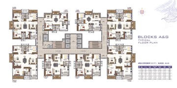 Floor Plan in 3.5 BHK Apartment at Vision Arsha, Tellapur – for Sale