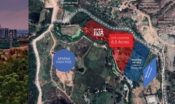 3 BHK Apartment – Map Location View at Srias Iwa, Puppalaguda - for Sale