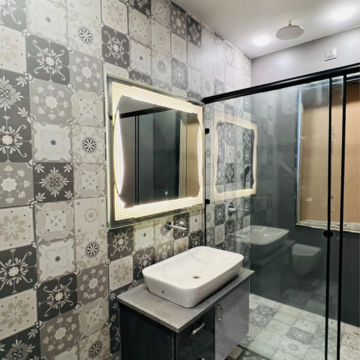 Bathroom in 4 BHK Builder Floor at South City 2 – for Sale