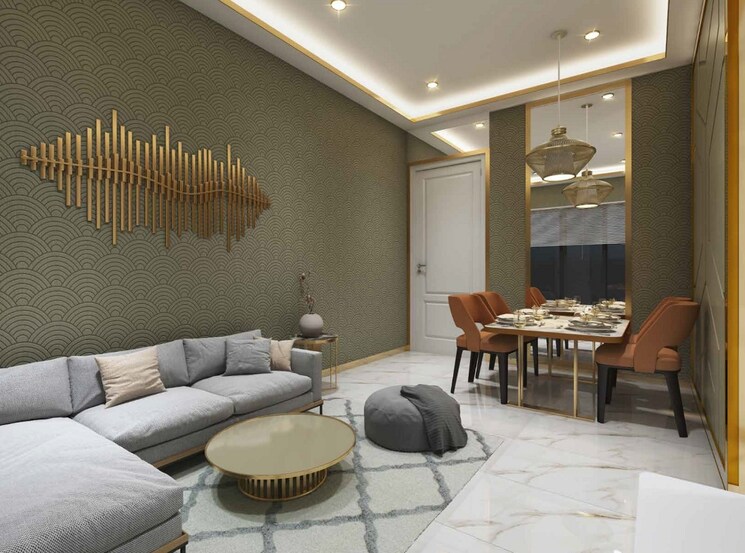 Living Room, paradigm-antalya 1 Bedroom 366 Sq.Ft. Apartment In Oshiwara Mumbai 7635734