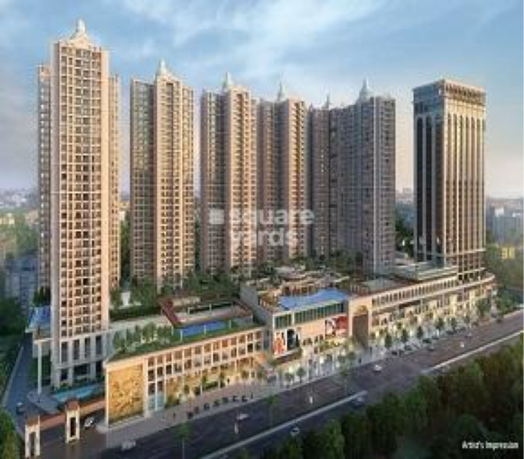 Exterior View, paradise-sai-world-dreams 3 Bedroom 1126 Sq.Ft. Apartment In Kalyan Shilphata Road Thane 7635750