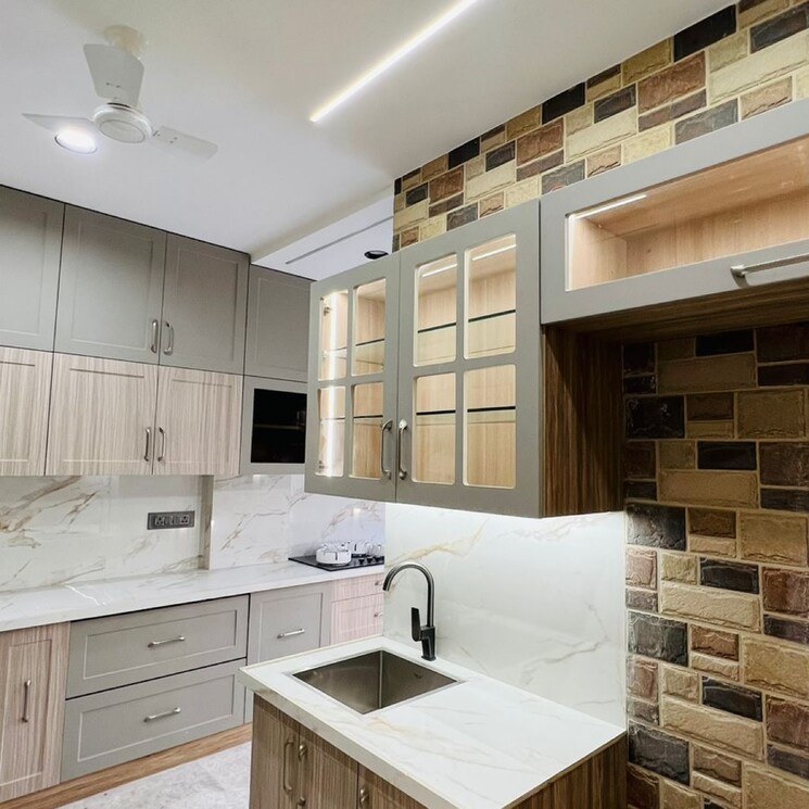 Kitchen, south city 2 4 Bedroom 360 Sq.Yd. Builder Floor In South City 2 Gurgaon 7636723