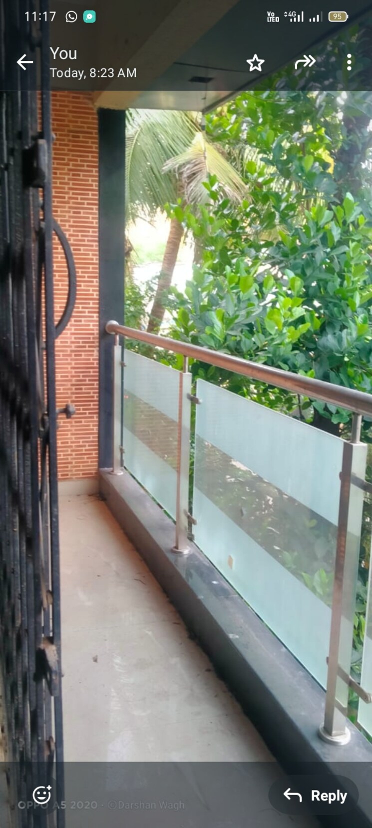 Balcony, uday-shree-society 2 Bedroom 1300 Sq.Ft. Apartment In Bhandup East Mumbai 7636871